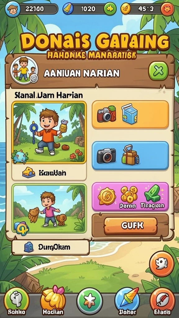 d06 - Level permainan dengan desain yang kreatif.