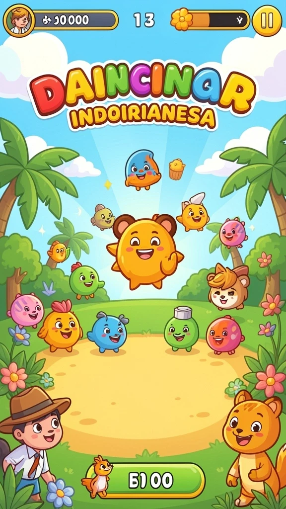 hokiarena - Screenshot menampilkan karakter utama dalam aksi.