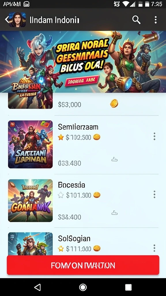 playwin - Tampilan antarmuka yang menarik untuk pengguna.
