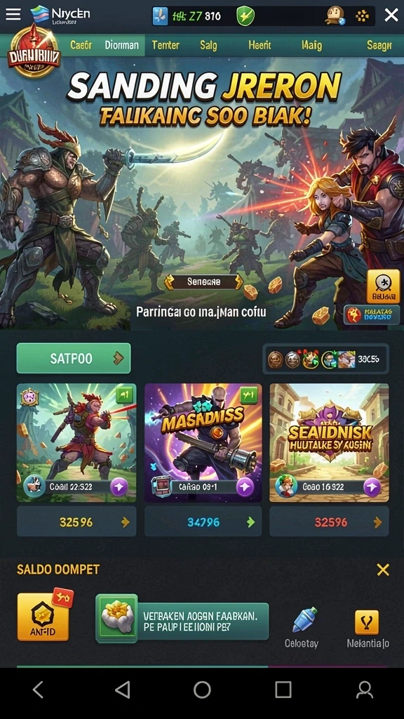 sinte4d - Tampilan awal yang menarik dan penuh warna.
