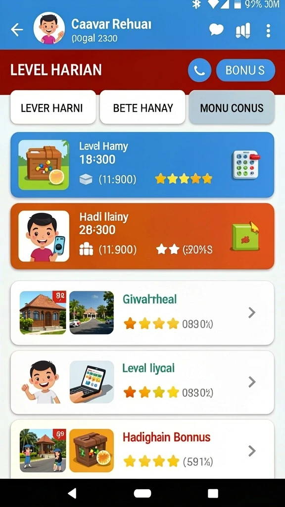 super33 - Layar awal yang menarik dan mudah diakses.