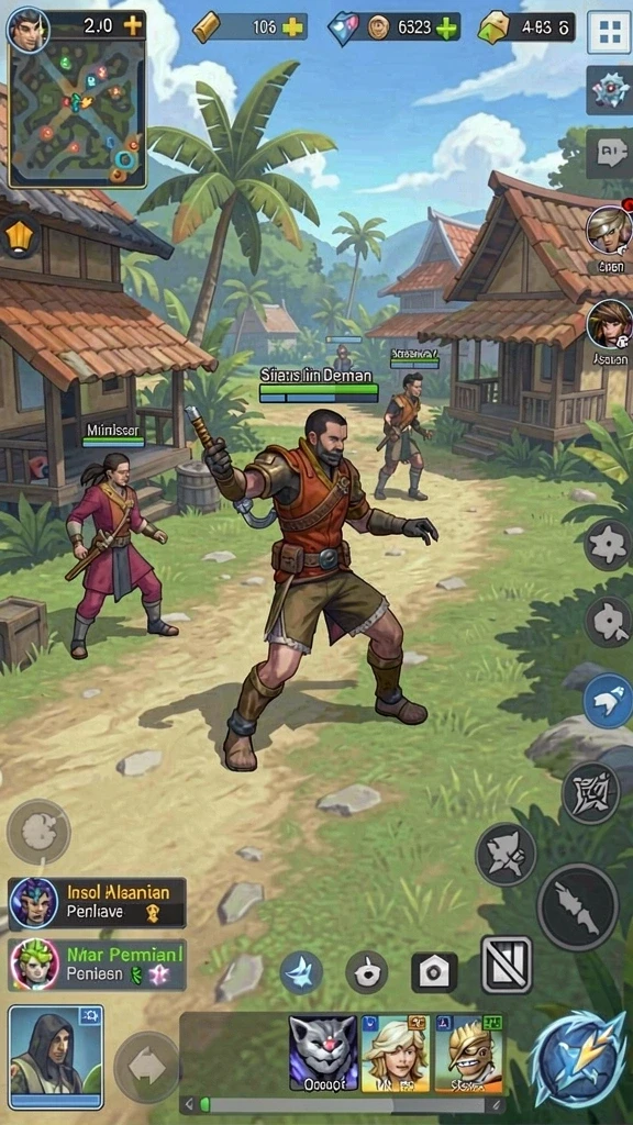 super33 - Tampilan kustomisasi avatar yang beragam dan unik.